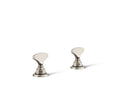 KOHLER K-98068-6-BN Artifacts T-Handle Bathroom Sink Faucet Handles - Vibrant Brushed Nickel