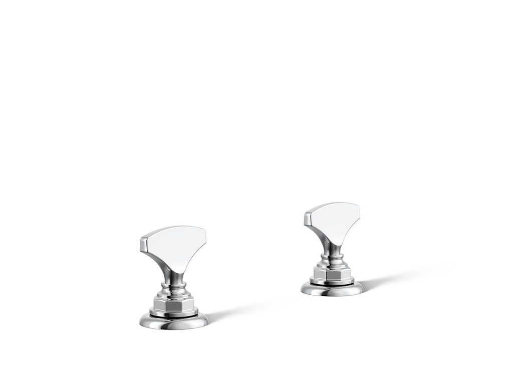 KOHLER K-98068-6-CP Artifacts T-Handle Bathroom Sink Faucet Handles - Polished Chrome