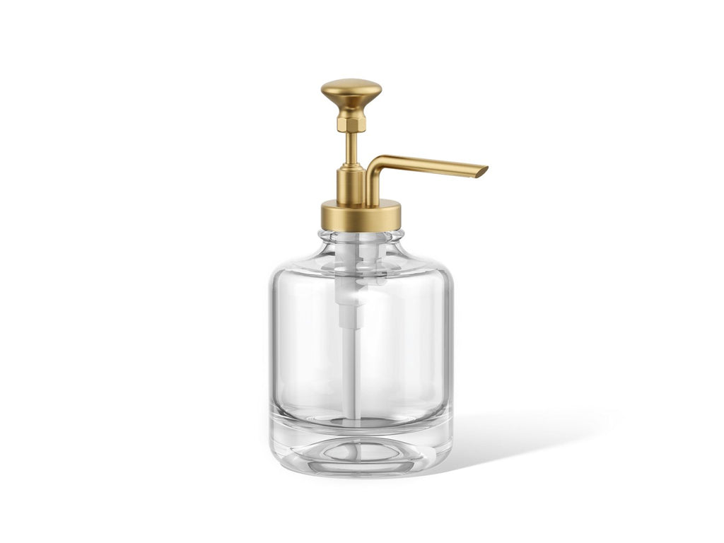 KOHLER K-98630-2MB Artifacts Soap Dispenser - Vibrant Brushed Moderne Brass