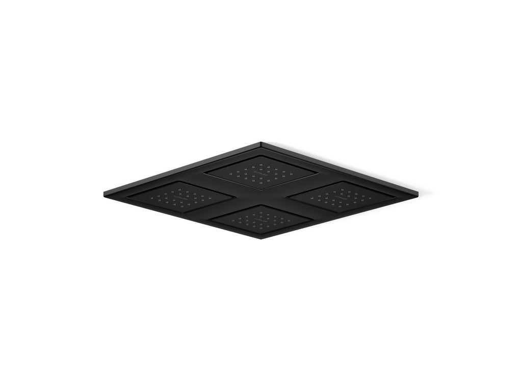 KOHLER K-98740-BL Watertile Rain Overhead Shower Panel With Four 22-Nozzle Sprayheads - Matte Black