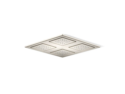 KOHLER K-98740-BN WaterTile Rain Overhead shower panel with four 22-nozzle sprayheads - Vibrant Brushed Nickel