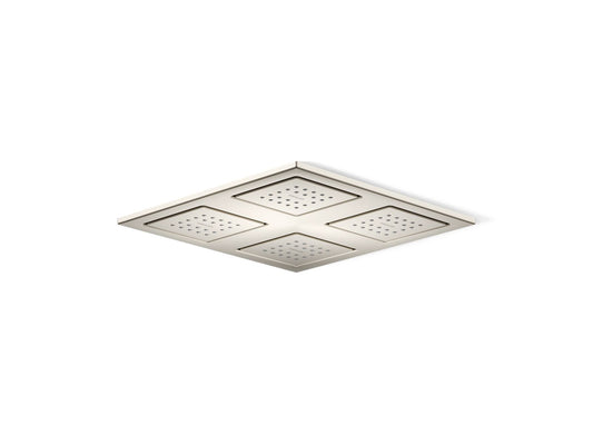 KOHLER K-98740-BN WaterTile Rain Overhead shower panel with four 22-nozzle sprayheads - Vibrant Brushed Nickel