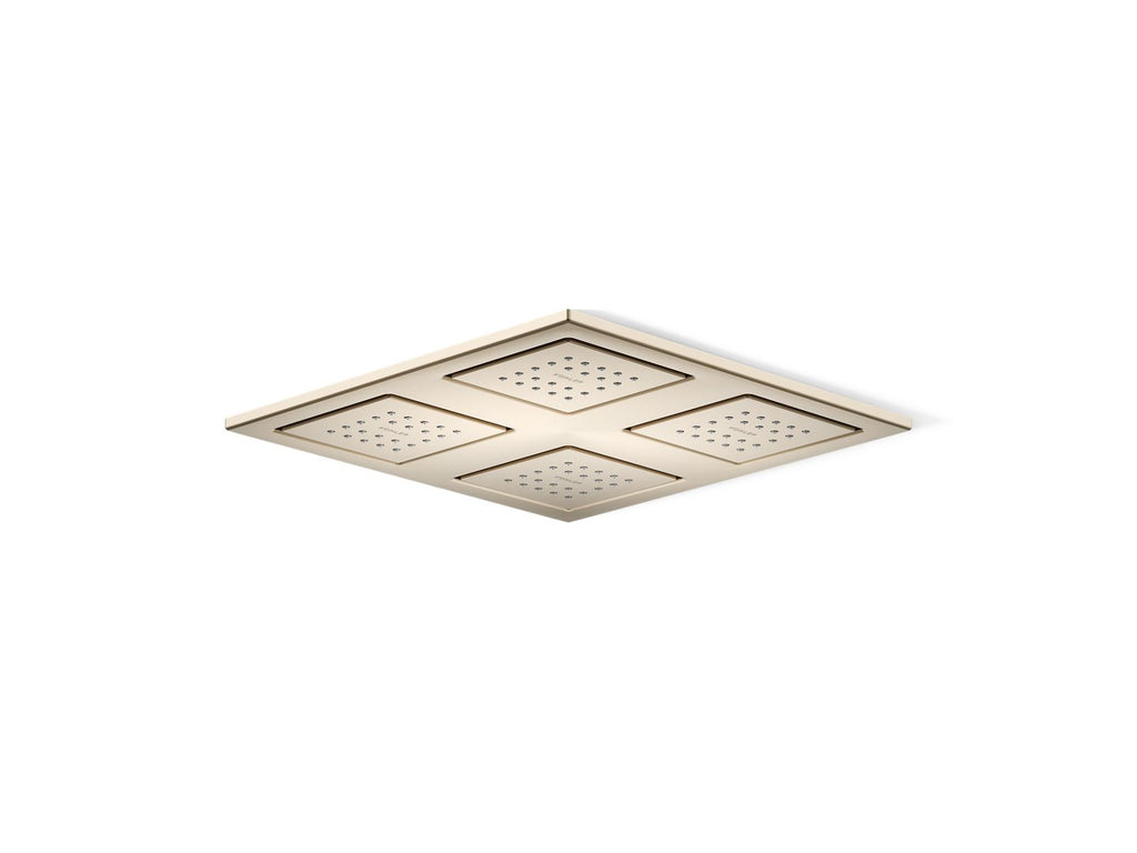 KOHLER K-98740-BV Watertile Rain Overhead Shower Panel With Four 22-Nozzle Sprayheads - Vibrant Brushed Bronze