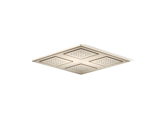 KOHLER K-98740-BV WaterTile Rain Overhead shower panel with four 22-nozzle sprayheads - Vibrant Brushed Bronze