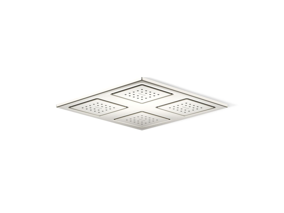 KOHLER K-98740-SN Watertile Rain Overhead Shower Panel With Four 22-Nozzle Sprayheads - Vibrant Polished Nickel