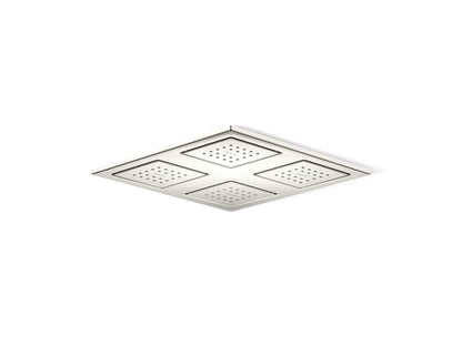 KOHLER K-98740-SN WaterTile Rain Overhead shower panel with four 22-nozzle sprayheads - Vibrant Polished Nickel