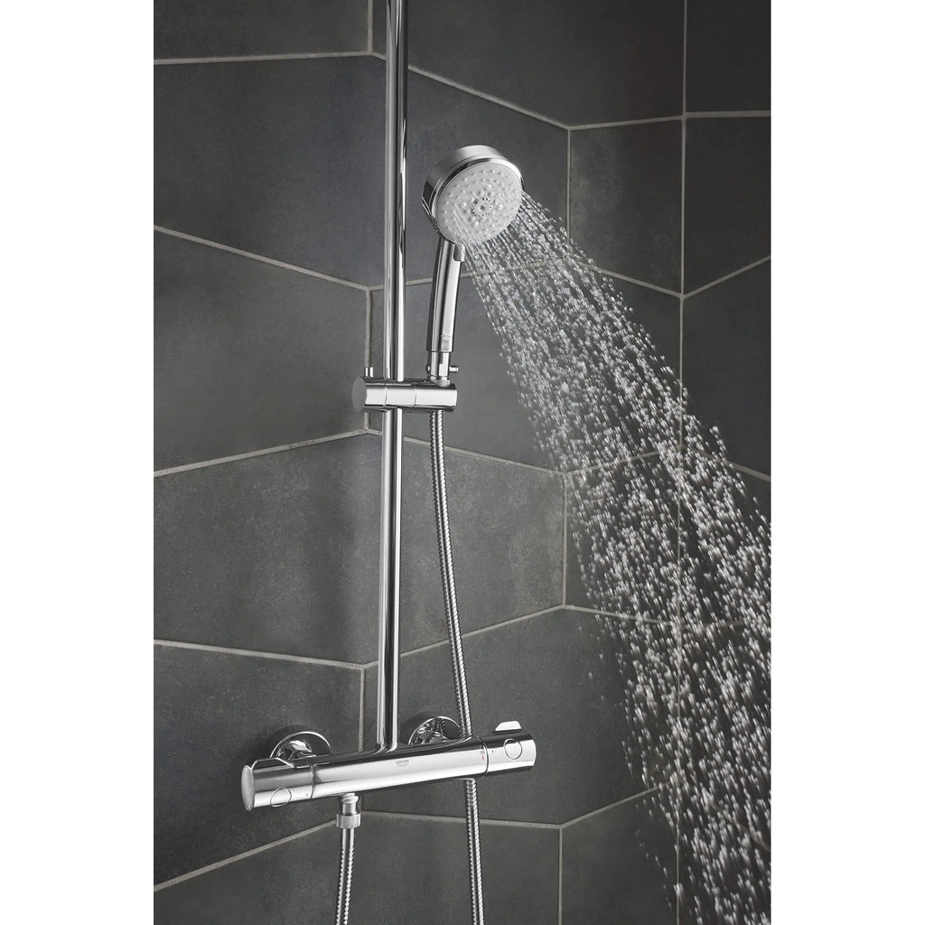 GROHE 26421000 Tempesta Thermostatic Shower System, - Chrome
