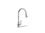 KOHLER K-99259-CP Artifacts Pull-Down Kitchen Sink Faucet With Three-Function Sprayhead - Polished Chrome