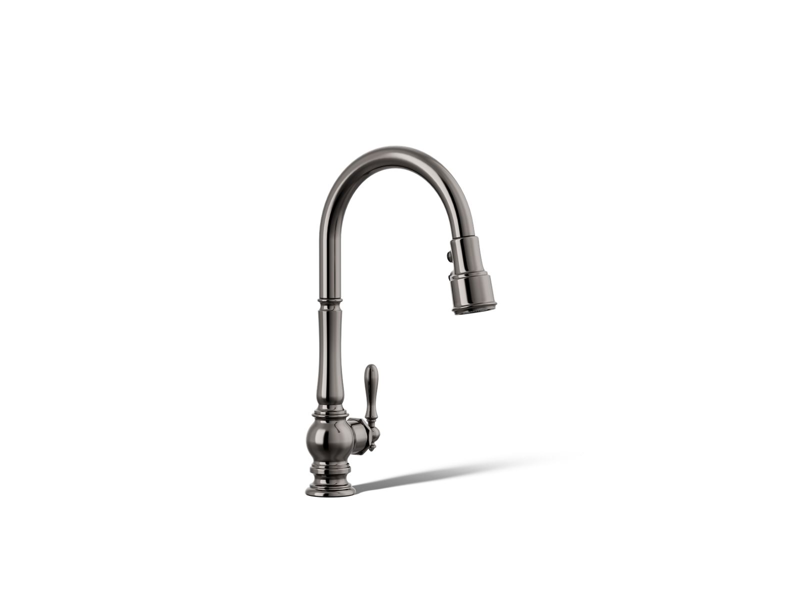 KOHLER K-99259-TT Artifacts Pull-Down Kitchen Sink Faucet With Three-Function Sprayhead - Vibrant Titanium