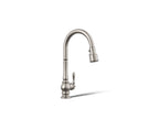 KOHLER K-99259-VS Artifacts Pull-Down Kitchen Sink Faucet With Three-Function Sprayhead - Vibrant Stainless