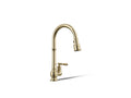 KOHLER K-99260-AF Artifacts Pull-Down Kitchen Sink Faucet With Three-Function Sprayhead - Vibrant French Gold