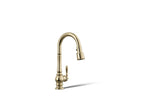KOHLER K-99261-AF Artifacts Pull-Down Kitchen Sink Faucet With Three-Function Sprayhead - Vibrant French Gold