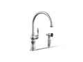 KOHLER K-99262-CP Artifacts Single-Handle Kitchen Sink Faucet With Two-Function Sprayhead - Polished Chrome