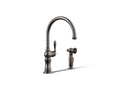 KOHLER K-99262-TT Artifacts Single-Handle Kitchen Sink Faucet With Two-Function Sprayhead - Vibrant Titanium