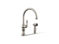 KOHLER K-99262-VS Artifacts Single-Handle Kitchen Sink Faucet With Two-Function Sprayhead - Vibrant Stainless
