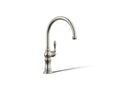 KOHLER K-99263-SN Artifacts Single-Handle Kitchen Sink Faucet - Vibrant Polished Nickel
