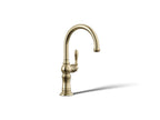 KOHLER K-99264-AF Artifacts Single-Handle Kitchen Sink Faucet - Vibrant French Gold