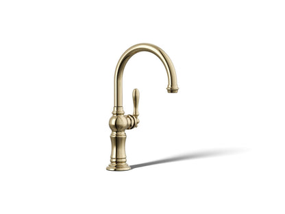 KOHLER K-99264-AF Artifacts Single-handle kitchen sink faucet - Vibrant French Gold