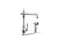 KOHLER K-99265-CP Artifacts Single-Handle Kitchen Sink Faucet With Side Sprayer - Polished Chrome