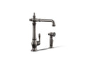 KOHLER K-99265-TT Artifacts Single-Handle Kitchen Sink Faucet With Side Sprayer - Vibrant Titanium