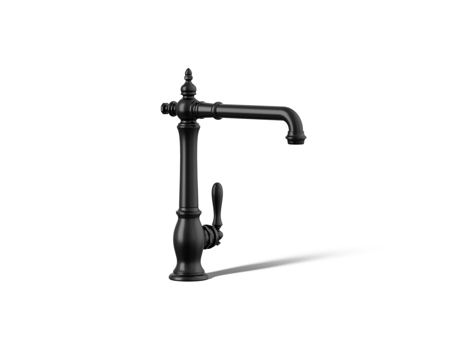 KOHLER K-99266-BL Artifacts Single-Handle Kitchen Sink Faucet - Matte Black