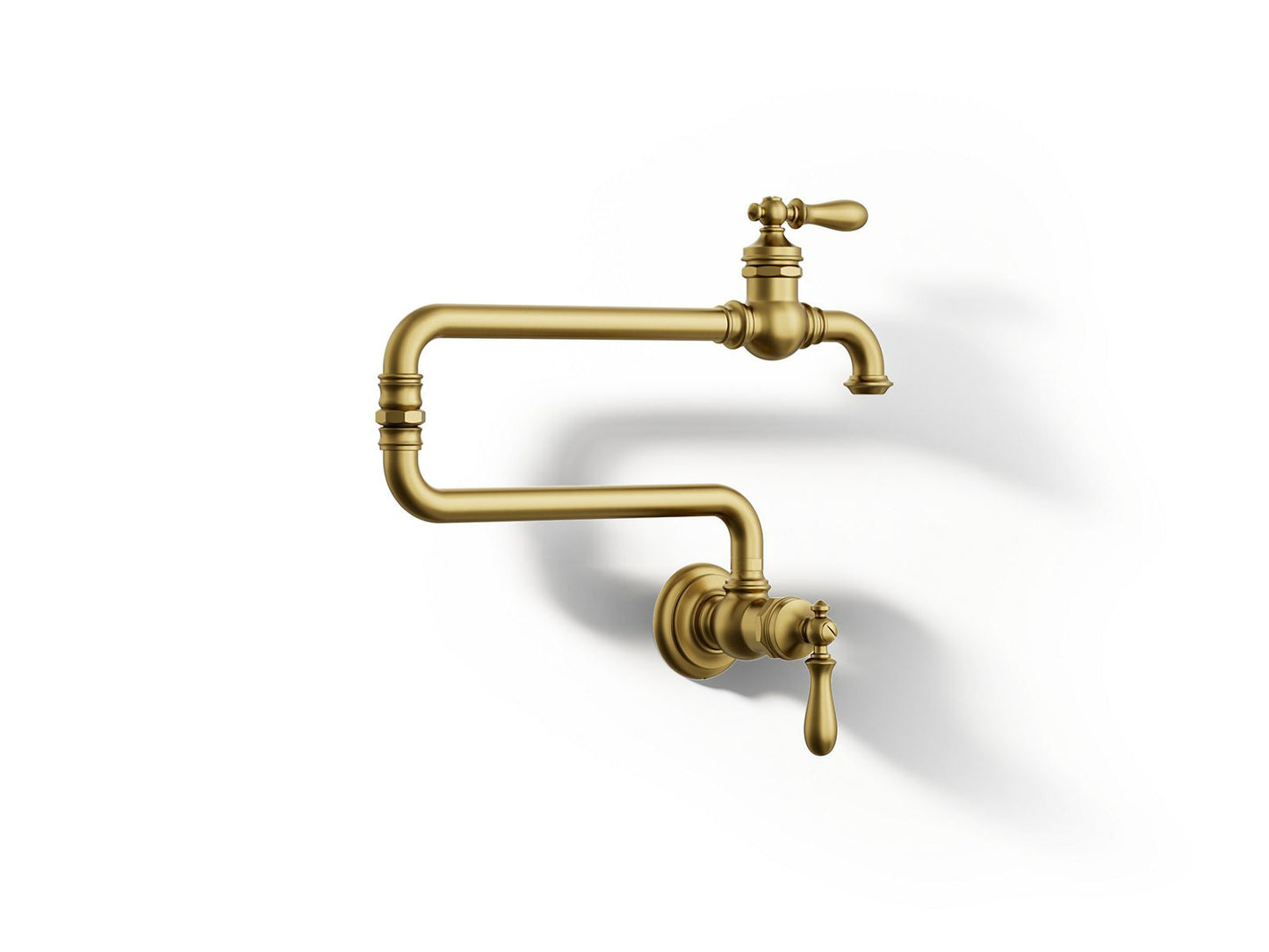 KOHLER K-99270-2MB Artifacts Wall-mount pot filler - Vibrant Brushed Moderne Brass