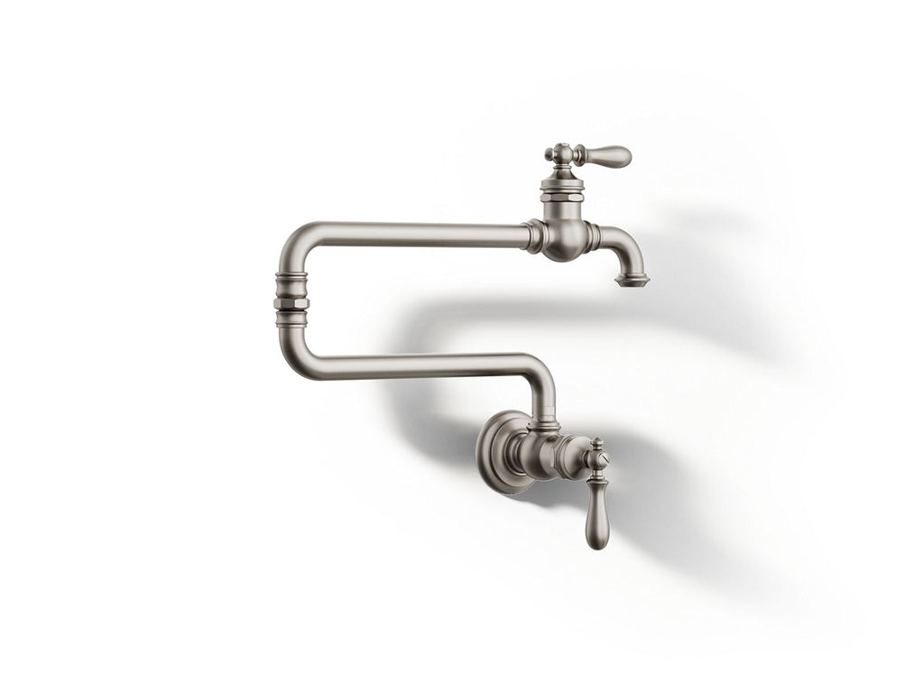 KOHLER K-99270-VS Artifacts Wall-Mount Pot Filler - Vibrant Stainless