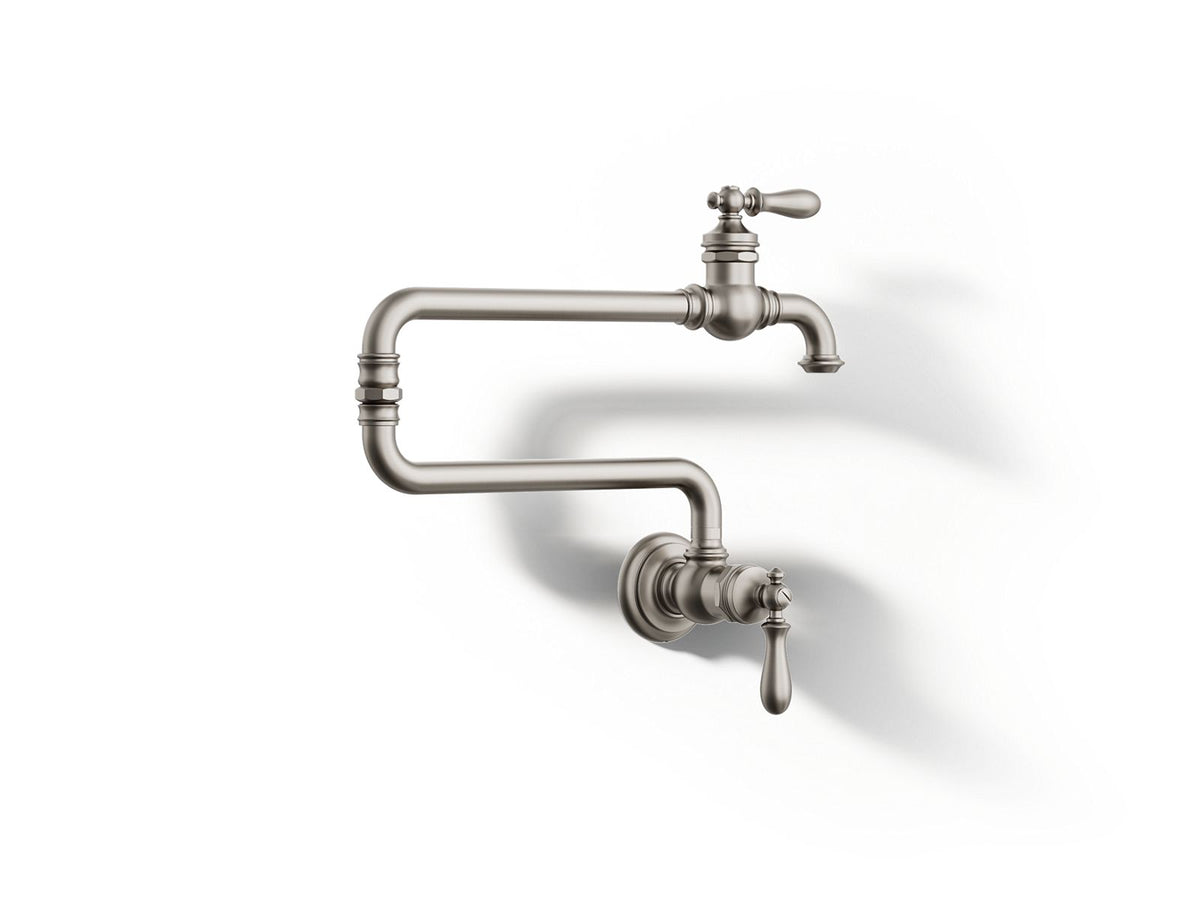 KOHLER K-99270-VS Artifacts Wall-Mount Pot Filler - Vibrant Stainless