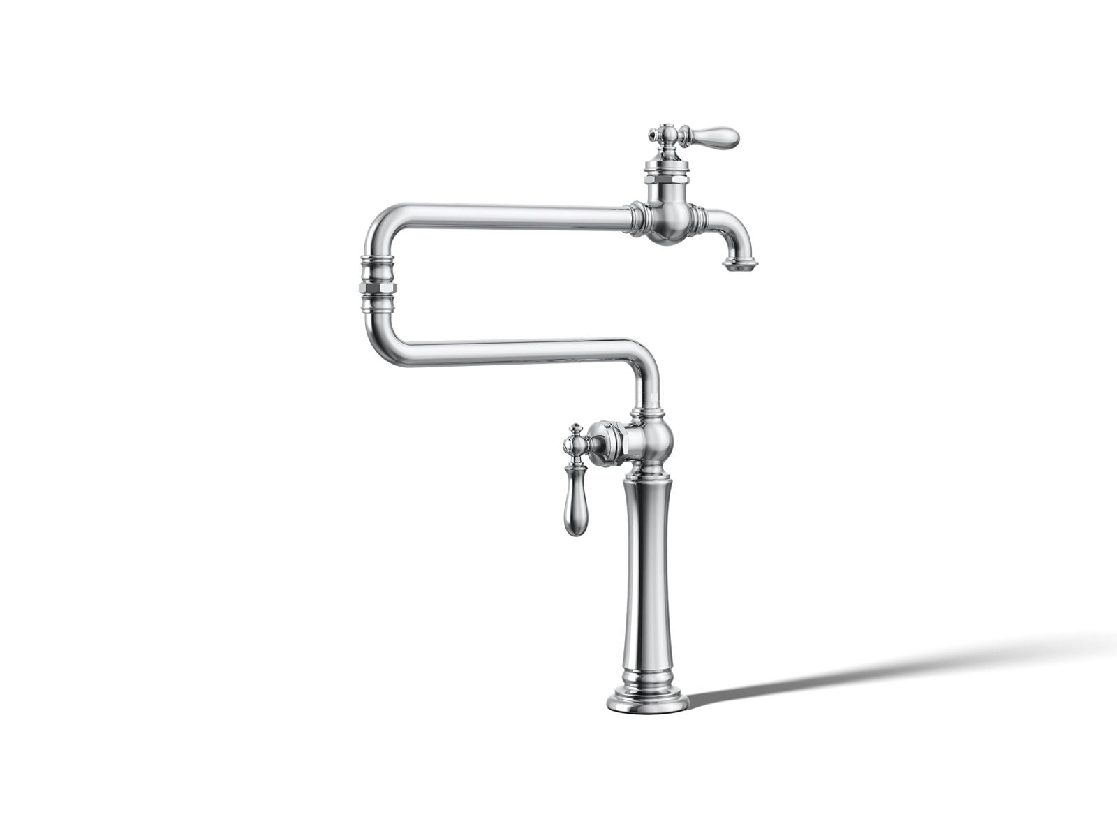 KOHLER K-99271-CP Artifacts Deck-Mount Pot Filler - Polished Chrome