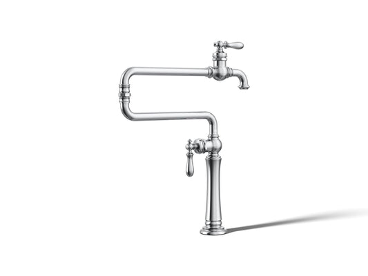 KOHLER K-99271-CP Artifacts Deck-mount pot filler - Polished Chrome