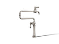 KOHLER K-99271-VS Artifacts Deck-Mount Pot Filler - Vibrant Stainless