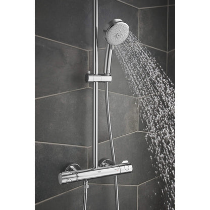 GROHE 26421000 Tempesta Thermostatic Shower System, - Chrome