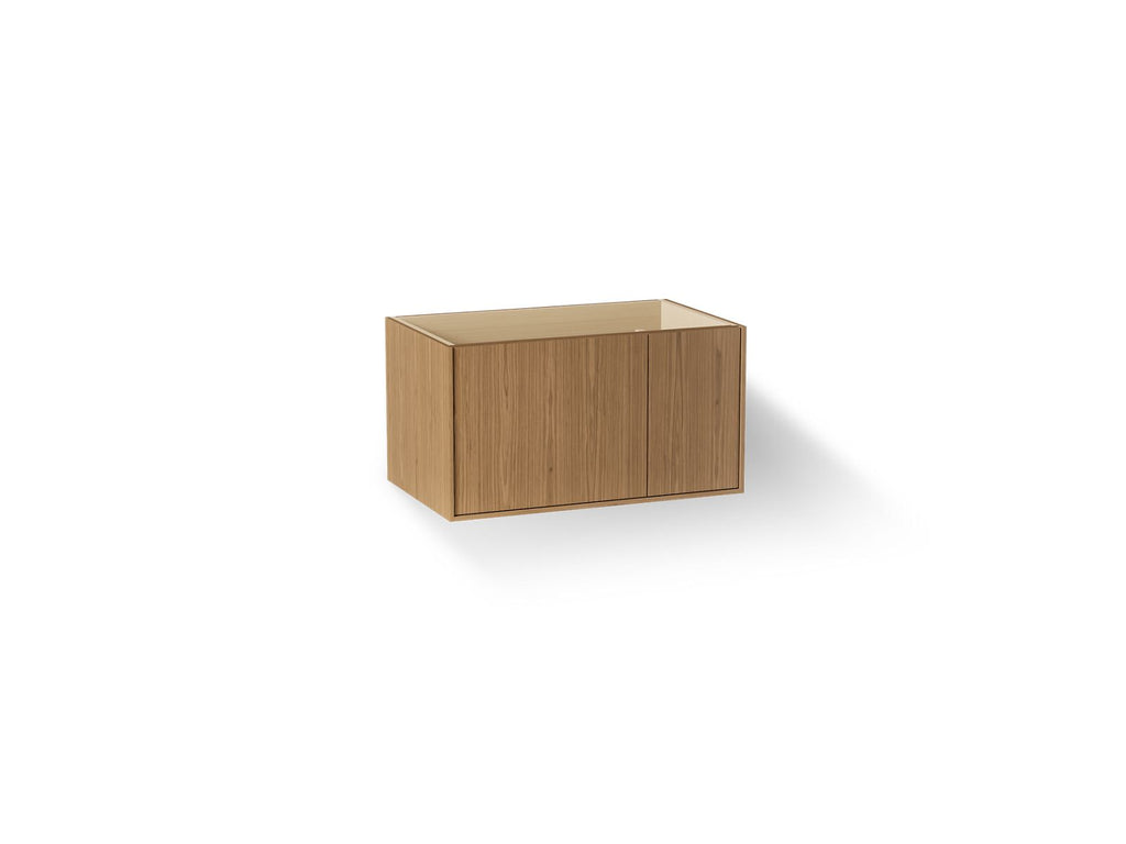 KOHLER K-99543-R-1WM Jute 36" Wall-Hung Bathroom Vanity Cabinet - Walnut Flax