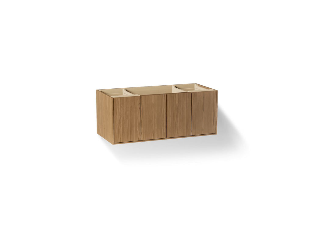KOHLER K-99544-1WM Jute 48" Wall-Hung Bathroom Vanity Cabinet - Walnut Flax
