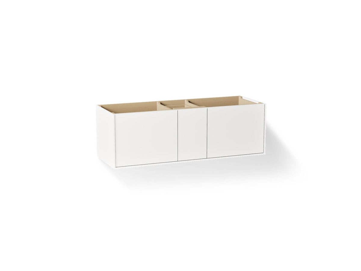 KOHLER K-99548-1WA Jute 60" Wall-Hung Bathroom Vanity Cabinet - Linen White