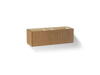 KOHLER K-99548-1WM Jute 60" Wall-Hung Bathroom Vanity Cabinet - Walnut Flax