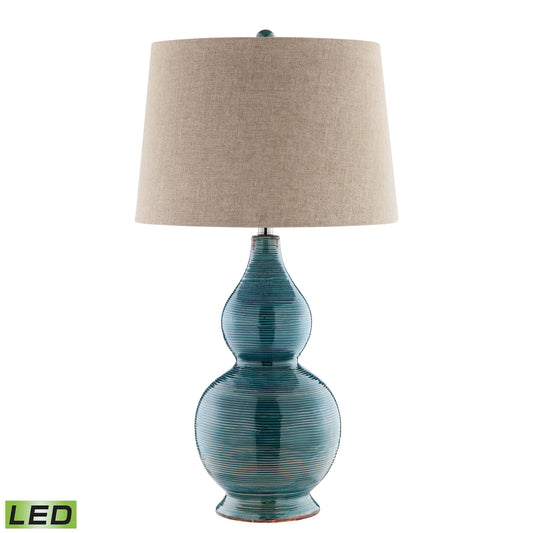 ELK STUDIO 99784-LED Lara 31.75'' High 1-Light Table Lamp - Blue - Includes LED Bulb