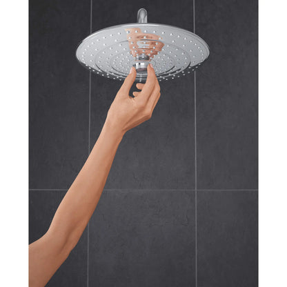 GROHE 26457000 Euphoria 260 Shower Head, 10" - 3 Sprays, 2.5 gpm - Chrome