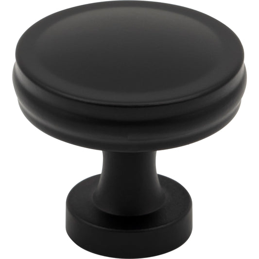 JEFFREY ALEXANDER 132MB Jules 1-3/8" Diameter Round Knob - Matte Black