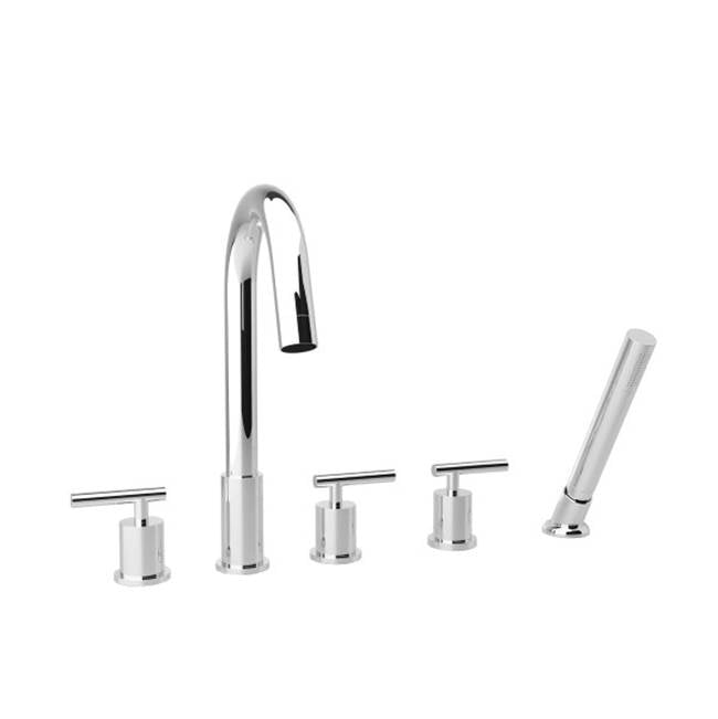 ARTOS F502-10CH Opera 5-Hole Deck Mount Tub Filler Chrome