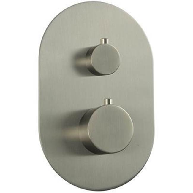 ARTOS F903B-58TKBN Round Thermostat with 3-Way Diverter and Off Position Trim Kit Brushed Nickel