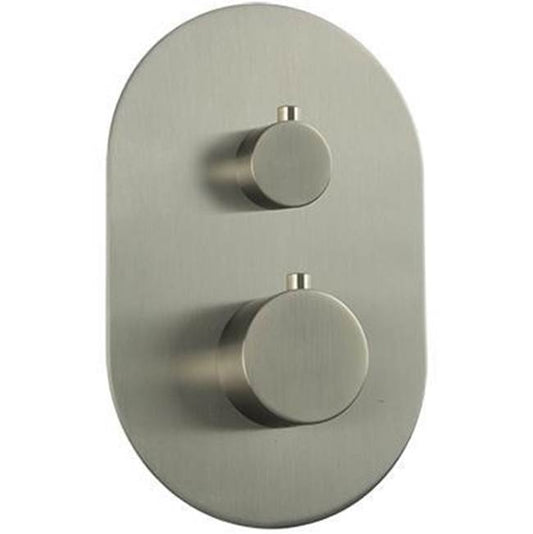 ARTOS F903B-58TKBN Round Thermostat with 3-Way Diverter and Off Position Trim Kit Brushed Nickel