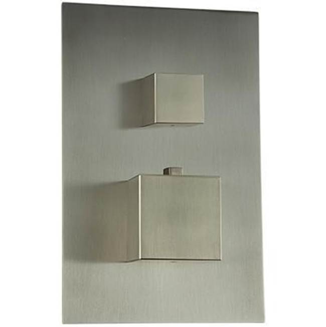 ARTOS F903B-59TKBN Square Thermostat with 3-Way Diverter and Off Position Trim Kit Brushed Nickel