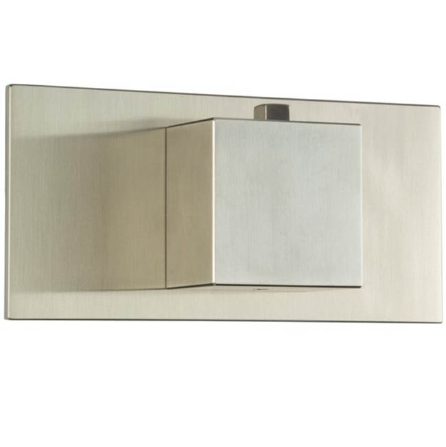 ARTOS F904A-6TKBN Square Thermostat Trim Kit with Letterbox Plate Brushed Nickel