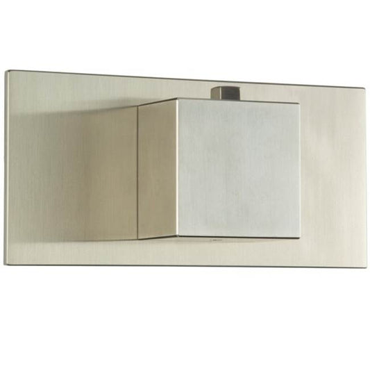 ARTOS F904A-6TKBN Square Thermostat Trim Kit with Letterbox Plate Brushed Nickel