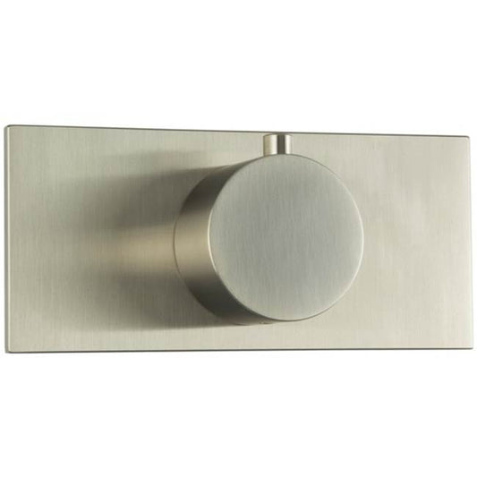 ARTOS F904A-7TKBN Square and Round Thermostat Trim Kit with Letterbox Plate Brushed Nickel