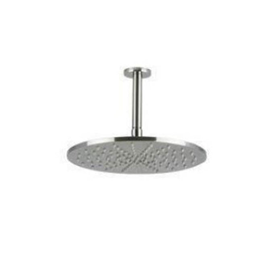 ARTOS F907-18/5BN R+S 12" Shower Rainhead Ceiling Mount, 4.75" Arm, Brushed Nickel