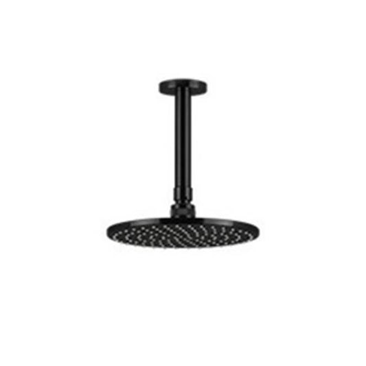 ARTOS F907-3/5BK Opera 8" Shower Rainhead Ceiling Mount, 4.75" Arm, Black
