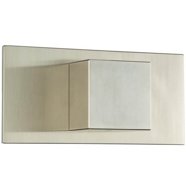 ARTOS F909A-6TKBN Square 3-Way Diverter Trim Kit with Letterbox Plate Brushed Nickel