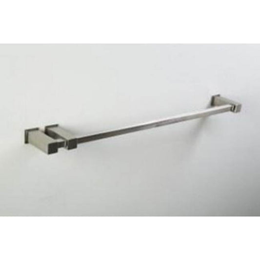 ARTOS LT55BN Loft 24" Double Post Towel Bar SQU + SQU Escutcheon Brushed Nickel